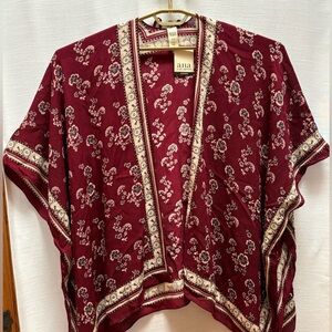A.N.A. Wrap - Free Flowing One Size- Windsor Wine- Lightweight-Pair w/a Tank NWT